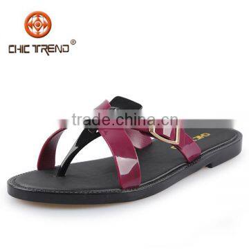 2015 Latest Beach Slipper fashion Flat shoes leisure Female slippers