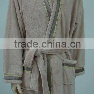 100% cotton cheap terry wholesale bathrobe