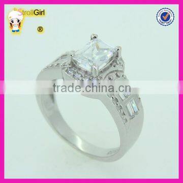 Hot sale beautiful 925 amn ring with AAA cubic zircon ring for man