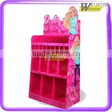 new product cardboard display rack and corrugated display stand for cosmetic holder