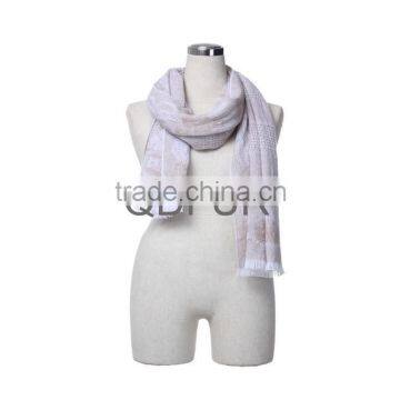 QD80520 Ladies Luxurious Free Size 100% Cashmere Printing Scarves