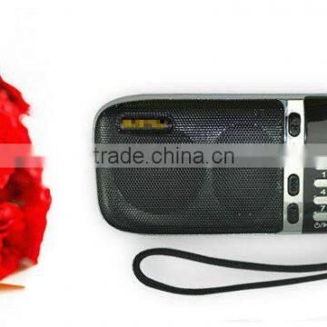 HY-63 New Arrive Mini Portable Wireless Speakers FM with Strong Bass Portable Audio Player Support TF Card