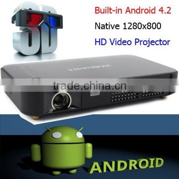 1080P super huge 180inch mini projector with WiFi Android and 3D