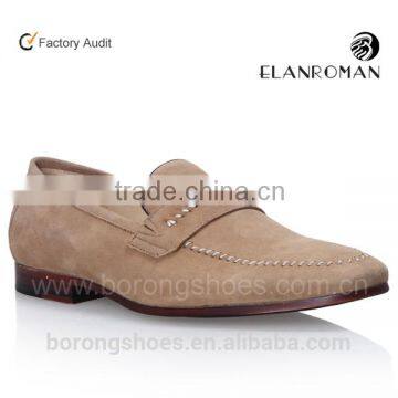 Fashion men dress shoes suede leather shoe