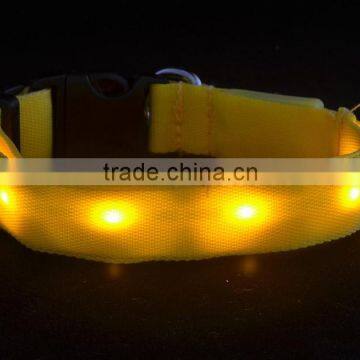 Pets Dog LED Light Blink Flash Night Safety Nylon Collar Waterproof photo-3