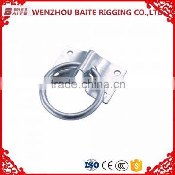 stainless steel aisi304 square eye plate with ring ,hitching ring lag in China carabiner rigging manufacturer                        
                                                                                Supplier's Choice