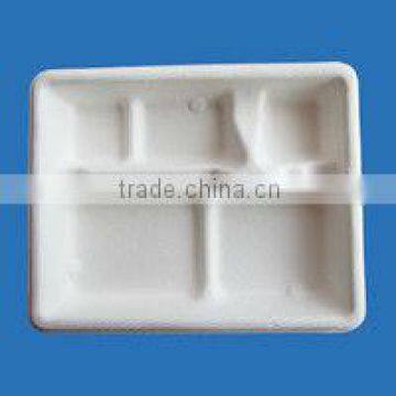 Eco-friendly 100% Biodegradable Chinese food compartments tray