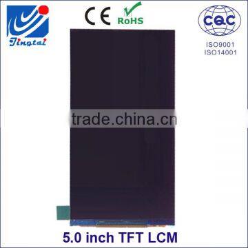  manufacturer 5.0 inch custom mobile phone lcd screen, flexible tft display