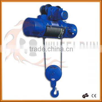 construction materials 2 ton 9M electric chain hoist 380V wire rope hoist