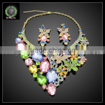 Hottest crystal women fashion jewelry set KHK732