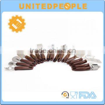 14 Pcs Non-slip PP Handle Stainless Steel Kitchen Gadget Set