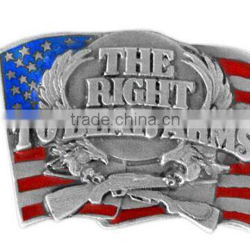 "The RIGHT TO BEAR ARMS"American Flag Enamel Metal Fridge Magnet