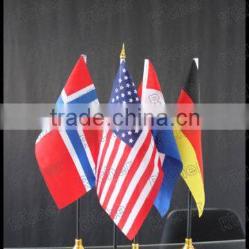 High Quality Factory Directly Table Top Desk Stand Flag photo-5