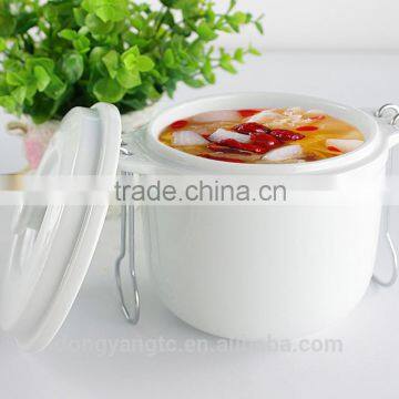 China Suppliers Wholesale Soup Tureen, White Ceramic Stew Pot With Lid photo-3