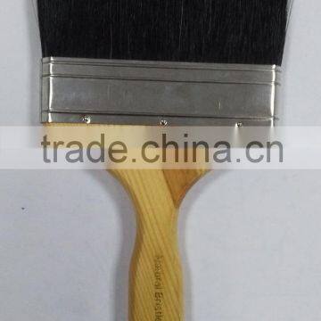 cheap promotional paint brush black bristle paint brush with wooden handle