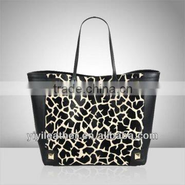 V458- fashion lady branded leopard printing tote bags newest arrival