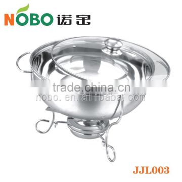 stainless steel camping alcohol stove/small chafing dish/alcohol stove