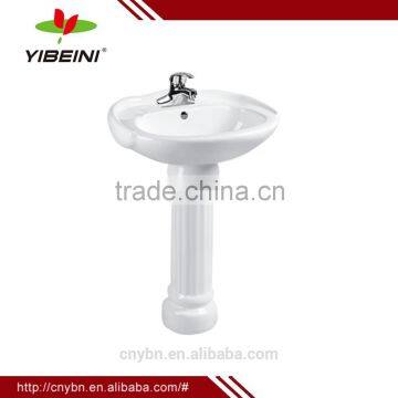 Ceramic sanitary ware bathroom pedestal wash basin