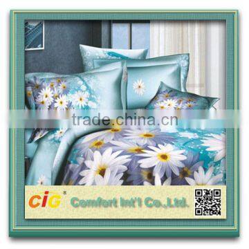 bed linen 3d/chenille fabric bedding/3d bed sheet set