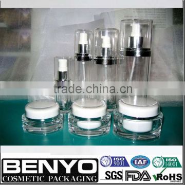 Elegant Round clear injection PMMA jar and bottle