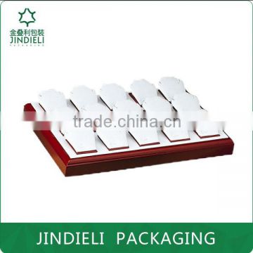 high grade wooden leather jewelry stand trays on sale