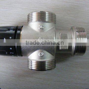 China supplier manufacturing 1-1/4" thermostatic mixing valve for solar heater