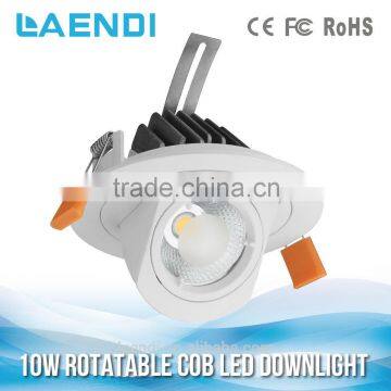High power factor high quality rotatable 10W led downlight used in supermarket
