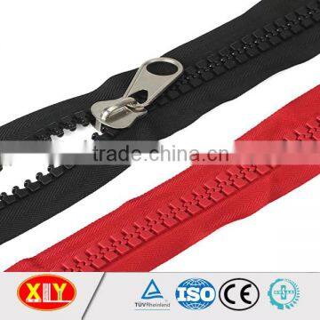 high quality big teeth non lock slider plastic zipper