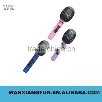 Inflatable kids plastic toy microphone