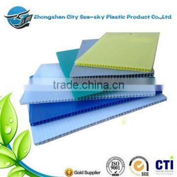 4mm 650g white color hot sale material PP corrugated Sheet in plastic sheet/pp plastic sheet