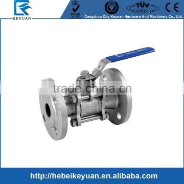 High Quality 3PC Flanged Ball Valve with Locking Handle