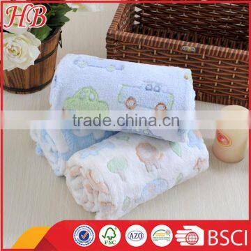 Unique Jacquard Coral Fleece Baby Blanket