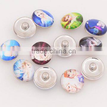 Frozen Metal and Plastic Snaps Button, Kawaii Snap Button
