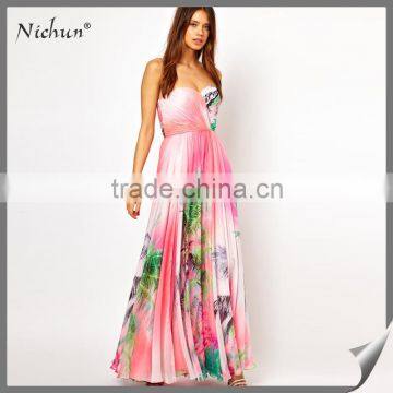 2016 Flowy Maxi Off Shoulder Fashionable Ladies Evening Dress Alibaba China