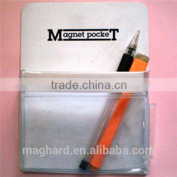 wholesale China customized free design pen Holder with rubber magnet for office convenience