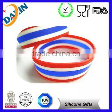 colorful promotional gifts silicone bracelets with logo printed