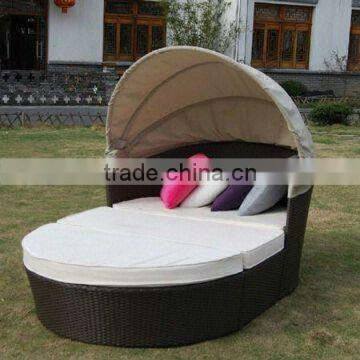 UV-resistant rattan wicker sofa cum bed designs