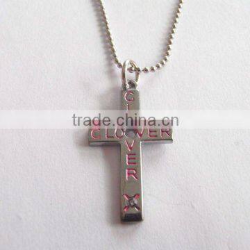 zinc alloy pendant charm cross necklace manufacturer