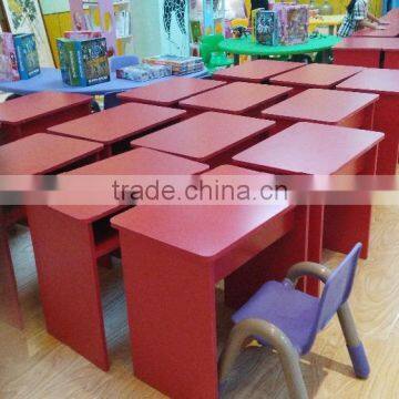 wholesale red school student desk,children study table and chair