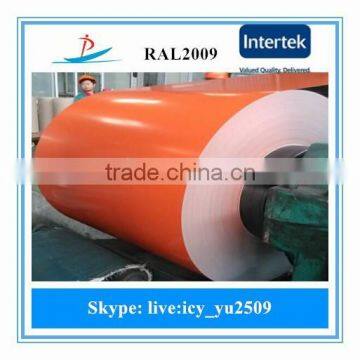 0.30*1200 RAL2009 pre-painted galvanized steel sheet in coil supply in Vietnam