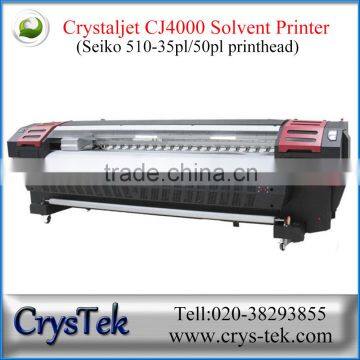 CRYSTEK 3.2m Crystaljet cj4000 solvent printer digital flex banner printing machine