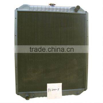 Construction machinery parts PC200-5 excavator water cooling radiator