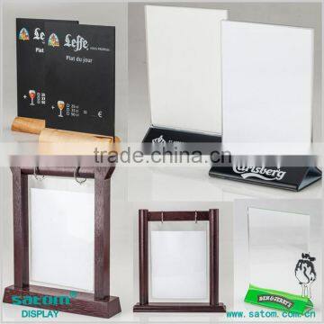 Hot Selling High-Precision Printing Restaurant Wooden Menu Stand Holder                        
                                                Quality Choice