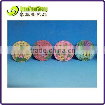 Resin round shape animal and floweer with glister stepping stone