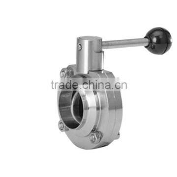 Stainless Steel Valve Dairy Welding Butterfly Valve