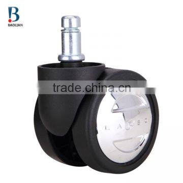 BL Bravo Swivel Black Durable 60mm Heavy-duty Glittering Moon Nylon Caster for Office Furniture photo-3