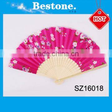 Custom printed wooden souviner folding hand fan