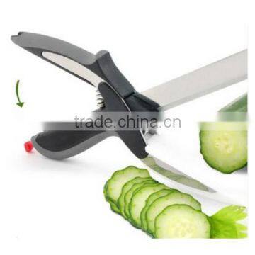 High Qualtiy Clever Cutter 2-in-1 Knife & Cutting Board Scissors