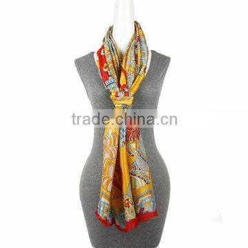 Fashion Printing chiffon scarf organizer Square Scarf