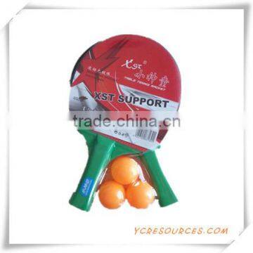 cheap hot sale ping pong table tennis racket with 3 table tennis balls set wholesale (OS08002)